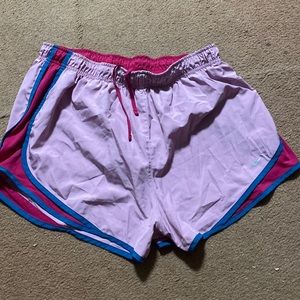 XL light purple with dark blue outline and magenta sides and inside